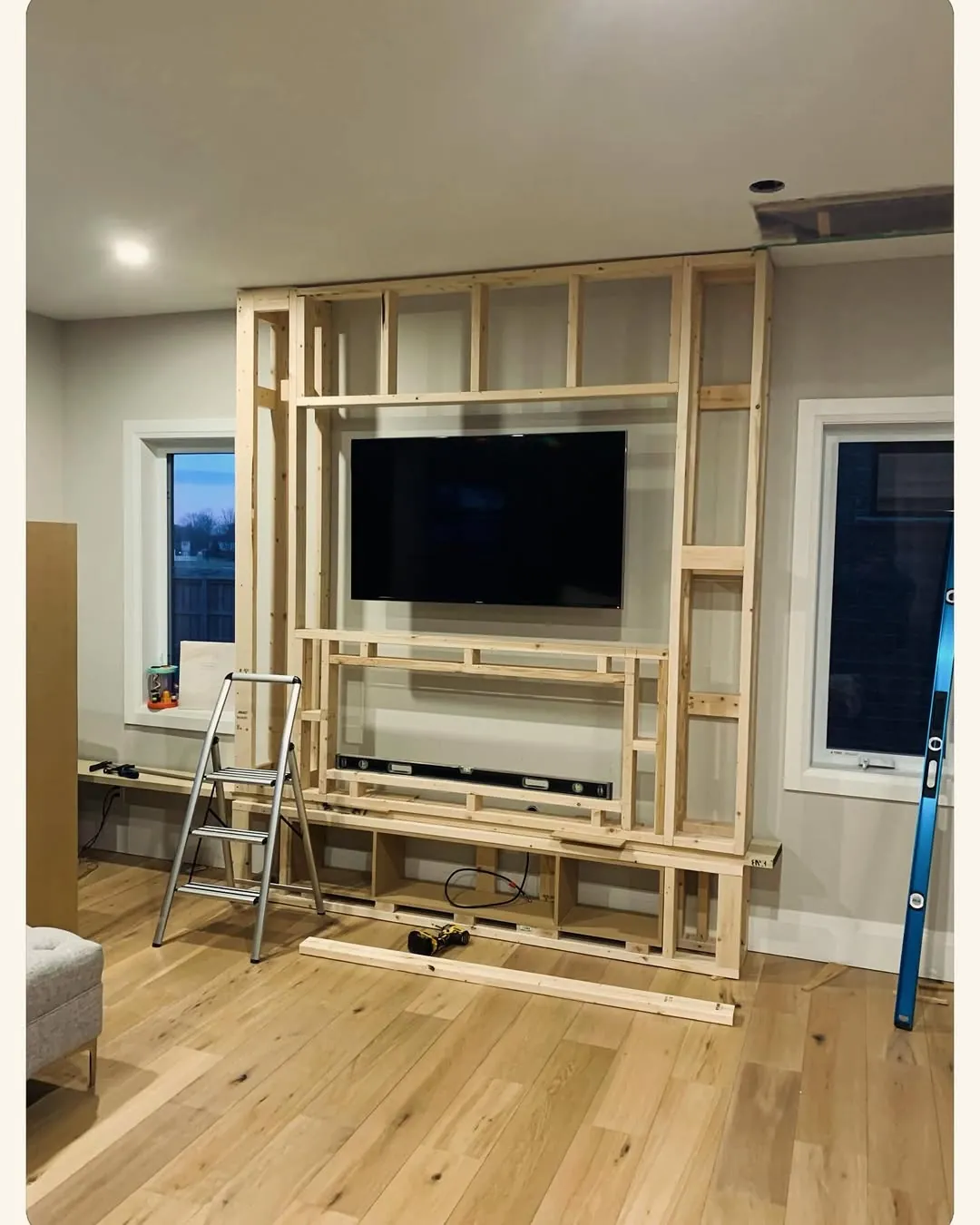 Custom TV Wall Feature Installation - TV Wall Feature - View 1